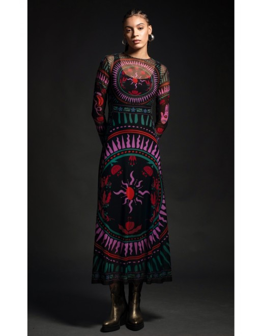 INFINITY LONG DRESS -Mesh