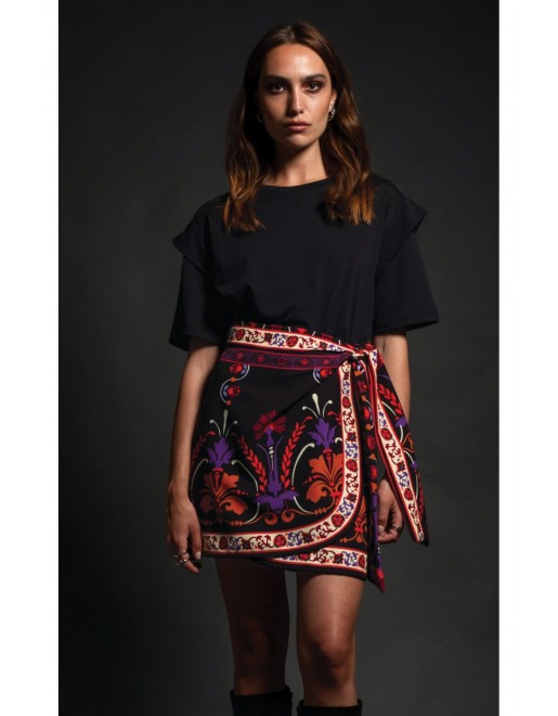 ROMANTICISM MINI WRAP SKIRT