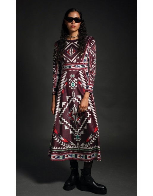 ECHO LONG DRESS -Velvet