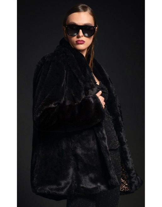 LUSTROUS ECO-FUR COAT