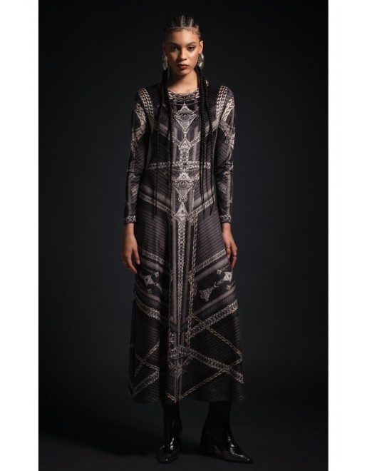 AMULET LONG DRESS - Velvet