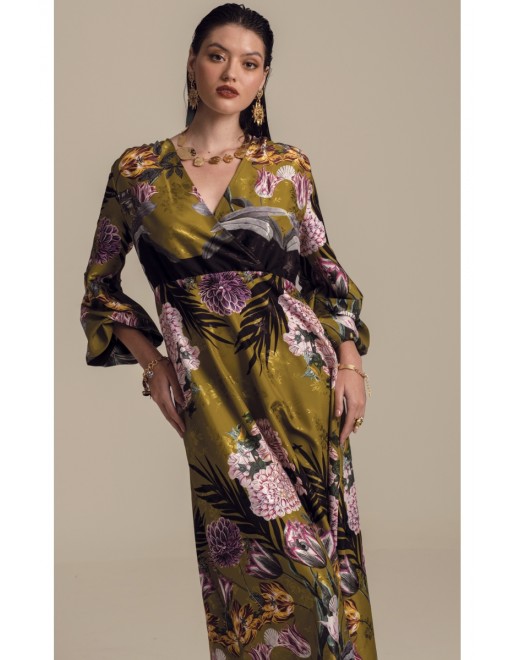 DAHLIA LONG DRESS - Jacquard