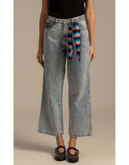 KARMIC DENIM PANTS - Cotton