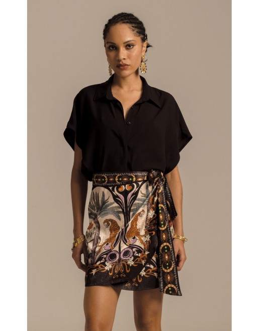 ANCESTRESS WRAP SKIRT - Jacquard