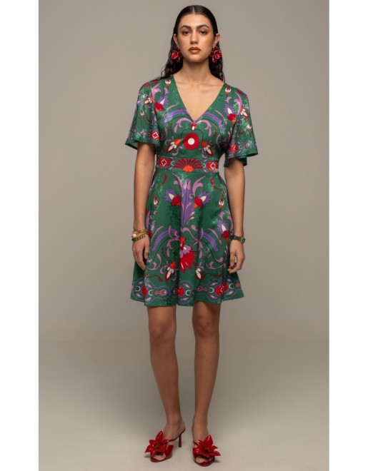 ALOE SHORT DRESS - Jacquard