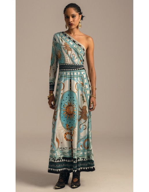 SUNSEEKER ONE SHOULDER LONG DRESS