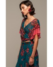 MAGNOLIA WRAP CROP TOP