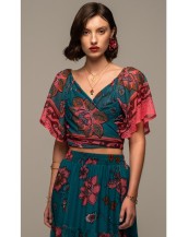 MAGNOLIA WRAP CROP TOP