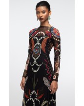 NOCTURNAL LONG DRESS - Mesh