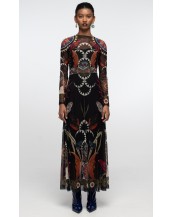 NOCTURNAL LONG DRESS - Mesh