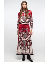 ALCHEMY LONG SKIRT - Jacquard