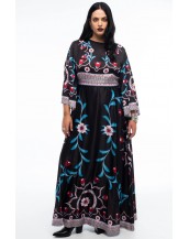 GARLAND LONG DRESS - Jacquard