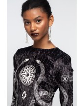 PHILOSOPHY BODYCON DRESS - Velvet