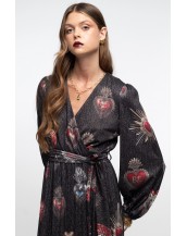 ELISIUM WRAP DRESS - Lurex