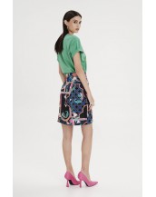 EPOQUE ASYMMETRIC SKIRT - Jacquard