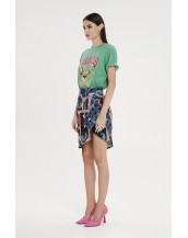 EPOQUE ASYMMETRIC SKIRT - Jacquard