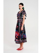 COSMOLOGY WRAP LONG DRESS