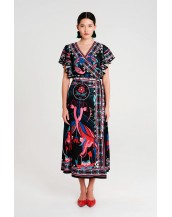 COSMOLOGY WRAP LONG DRESS