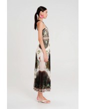 REPTILE LONG DRESS - Mesh