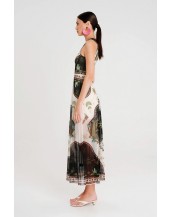 REPTILE LONG DRESS - Mesh