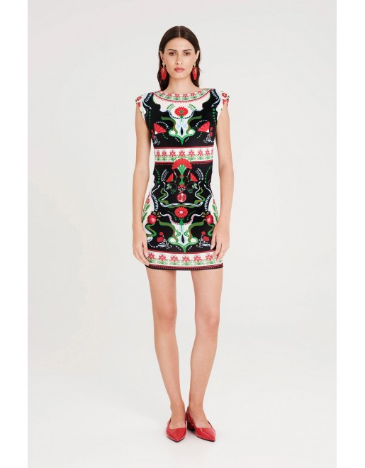 POMEGRANATE BODYCON DRESS