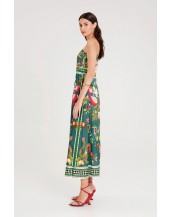 NECTAR ONE SHOULDER LONG DRESS - Silky