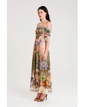 CITRUS LONG DRESS - Mesh