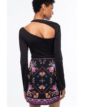 EMBLEM MINI SKIRT