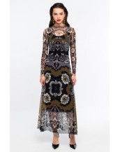 BLOOM LONG DRESS - Mesh