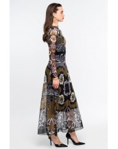 BLOOM LONG DRESS - Mesh