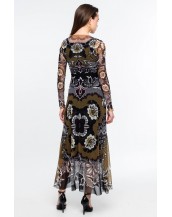 BLOOM LONG DRESS - Mesh