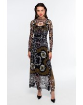 BLOOM LONG DRESS - Mesh