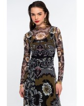 BLOOM LONG DRESS - Mesh