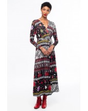 FLORA WRAP LONG DRESS