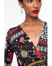FLORA WRAP LONG DRESS