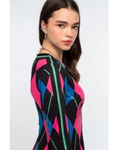 ARGYLE LONG DRESS