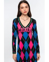 ARGYLE LONG DRESS